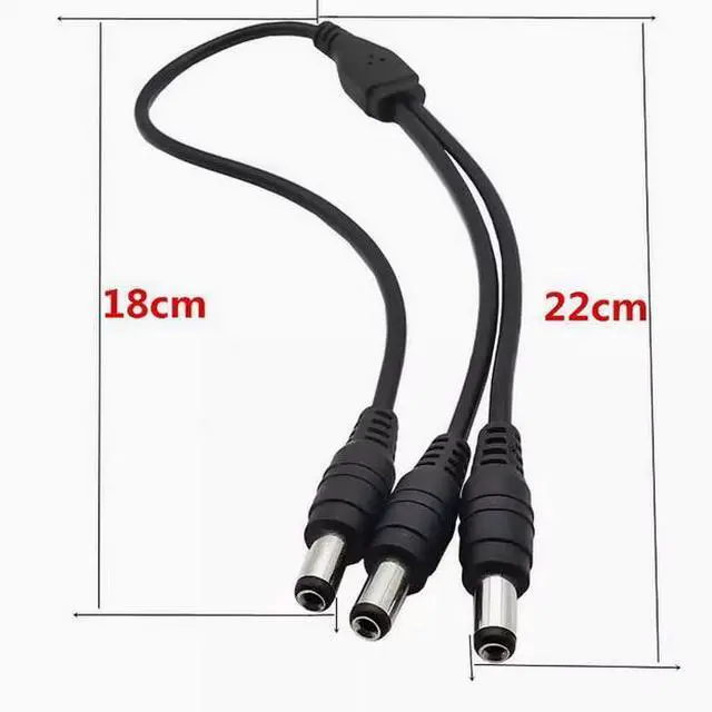 Alt view image 3 of 4 - DC Power Jack Adapter Spliter Converter 2.1*5.5 MM cable