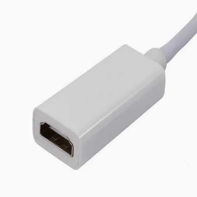 Alt view image 2 of 5 - Mini DP to HDMI cable Mini Displayport to HDMI laptop to TV cable