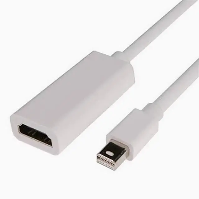 Alt view image 5 of 5 - Mini DP to HDMI cable Mini Displayport to HDMI laptop to TV cable