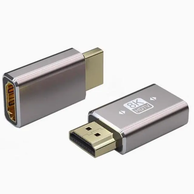 Main image of hdtv Male to Female 2.1 8K60hz adapter HD extension Computer projector TV extension head Straight
