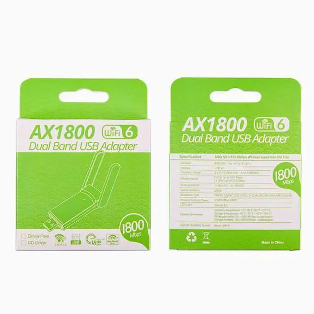 Alt view image 3 of 3 - wifi6 wireless card usb desktop computer Gigabit dual-band 5G 1800M gaming reception and transmission