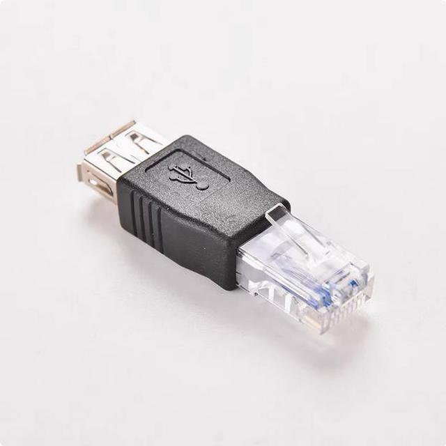 Alt view image 2 of 4 - Network port RJ11 to USB female connector Network cable connector USB female connector to RI11 connector