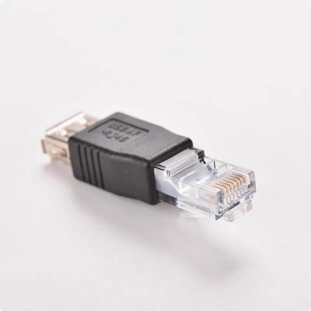 Alt view image 3 of 4 - Network port RJ11 to USB female connector Network cable connector USB female connector to RI11 connector