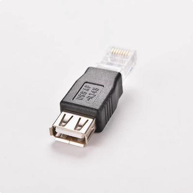 Alt view image 4 of 4 - Network port RJ11 to USB female connector Network cable connector USB female connector to RI11 connector