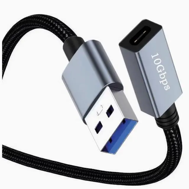 Alt view image 4 of 5 - Double-sided 10Gbps data tape chip usb3.2 cable USB Revolution Type-C female conversion cable Gen2