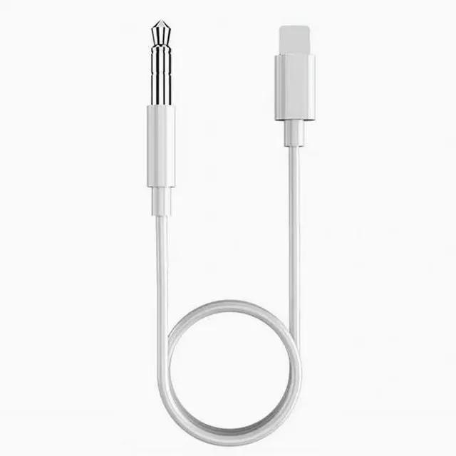 Alt view image 2 of 2 - lightning to3.5 AUX Audio cable for iPhone car audio adapters 1M