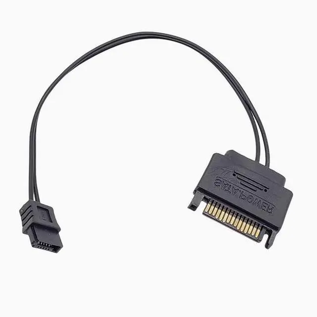 Alt view image 2 of 3 - 15pin to 6pin power cable sata cable Large to small serial port Hard disk sata power cable extension cable
