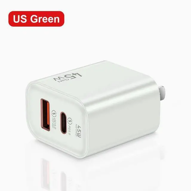 Main image of 45W charger Super fast charge/flash charge for Apple 16/15 Samsung Honor one plus oppo Honor vivo mobile phone charging head Green
