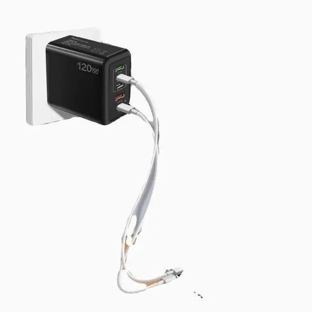 Alt view image 2 of 4 - 120W mobile phone charger PD25W mobile phone charger fast charge for iphone15 Apple 16max one plus 14 glory