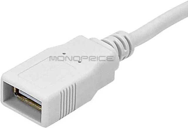 Alt view image 5 of 5 - USB 2.0 Extension Cable - 3 Feet - White | USB Type-A Male to USB Type-A Female