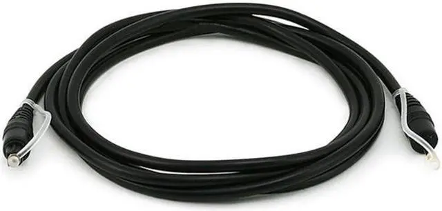 Alt view image 5 of 6 - Digital Optical Audio Cable - 6 Feet - TosLink to Mini TosLink Male/Male, 5.0mm Outside Diameter, Gold plated ferrule