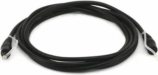 Alt view image 6 of 6 - Digital Optical Audio Cable - 6 Feet - TosLink to Mini TosLink Male/Male, 5.0mm Outside Diameter, Gold plated ferrule