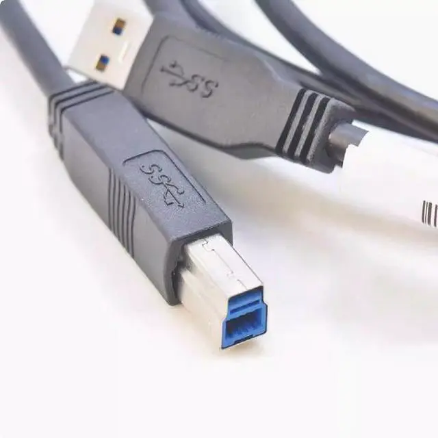 Alt view image 3 of 4 - Original genuine H-P USB3.0 A-B dual magnetic ring data cable Hard disk box high-speed cable 917468-001  1.8M