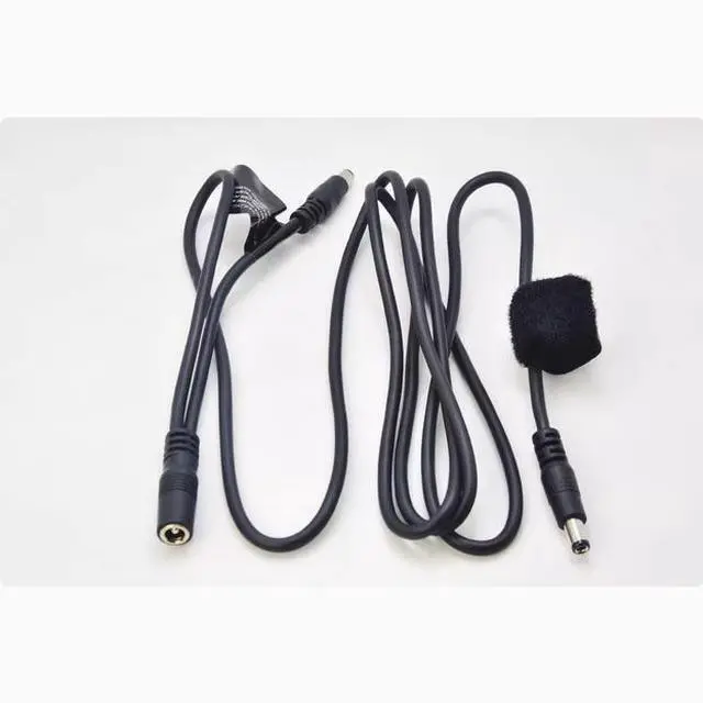 Alt view image 2 of 4 - Original female 5.5mm 2.5MM DC port to two male power supply one point two power supply cable Connection cable