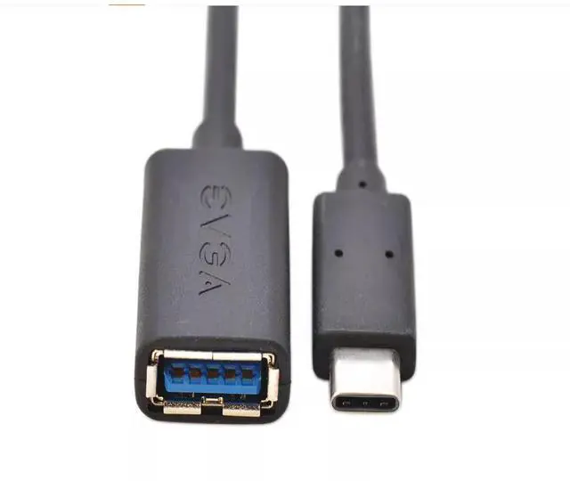 Alt view image 2 of 4 - E-VGA Type-C USB-C TO OTG converter cable Thunderbolt 3 to ordinary USB 3.1 interface