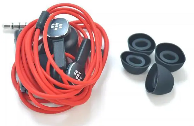 Alt view image 3 of 6 - Original black-berry Classic KEY2 Red Limited Edition 3.5MM in-ear headphones WH70
