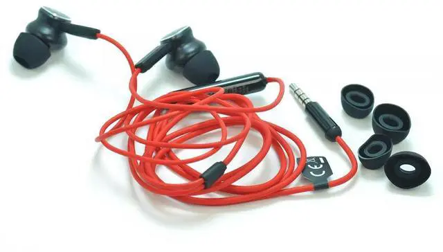 Alt view image 4 of 6 - Original black-berry Classic KEY2 Red Limited Edition 3.5MM in-ear headphones WH70