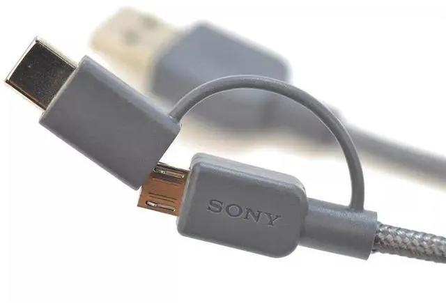 Alt view image 5 of 5 - S O- N Y 2-in-1 Type-C data cable Charging Data cable Universal USB-C port device Android mobile phone slow charge