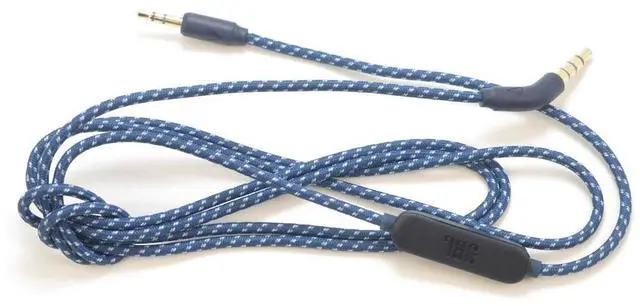 Alt view image 2 of 4 - J-B-L headphone audio cable 3.5mm to 2.5mm nylon headphone cable with wire control microphone