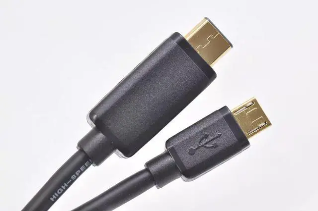 Alt view image 5 of 5 - 1.5m gold-plated head USB-C to Micro-USB2.0 Type-C OTG data cable DAC decoder cable