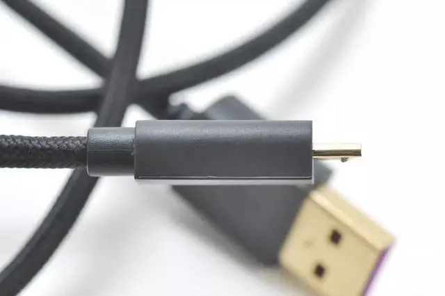 Alt view image 5 of 5 - 1.2m gold plated lamp with magnetic ring charging bank Bluetooth headset Old mobile phone microusb charging over the data cable