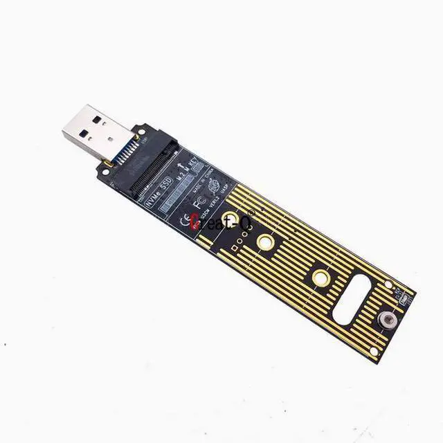 Alt view image 3 of 4 - From nvme to USB3.1 Type-A m.2 to usb3.0 in-line disk box JMS583 adapter card