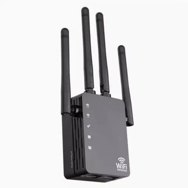 Alt view image 3 of 4 - AC1200M repeater wifi signal amplification router 5G high power through the wall extender distance