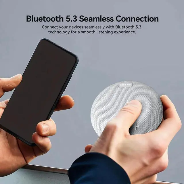 Alt view image 3 of 7 - Wireless Shower Speaker IPX8 Waterproof Bluetooth Speaker, Small Outdoor Portable Speaker