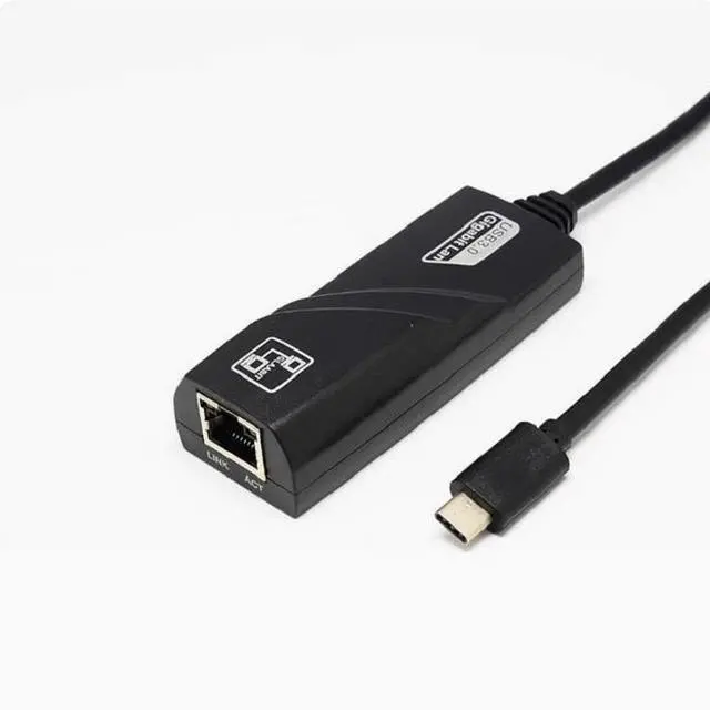 Alt view image 3 of 5 - USB-C Type-C to Gigabit network cable /3.0 Gigabit network card computer to RJ45 1000Mbps