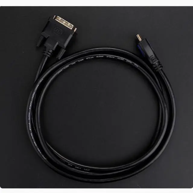 Alt view image 2 of 3 - HDMI to DVI HD data cable Oxygen-free copper computer TV monitor conversion cable