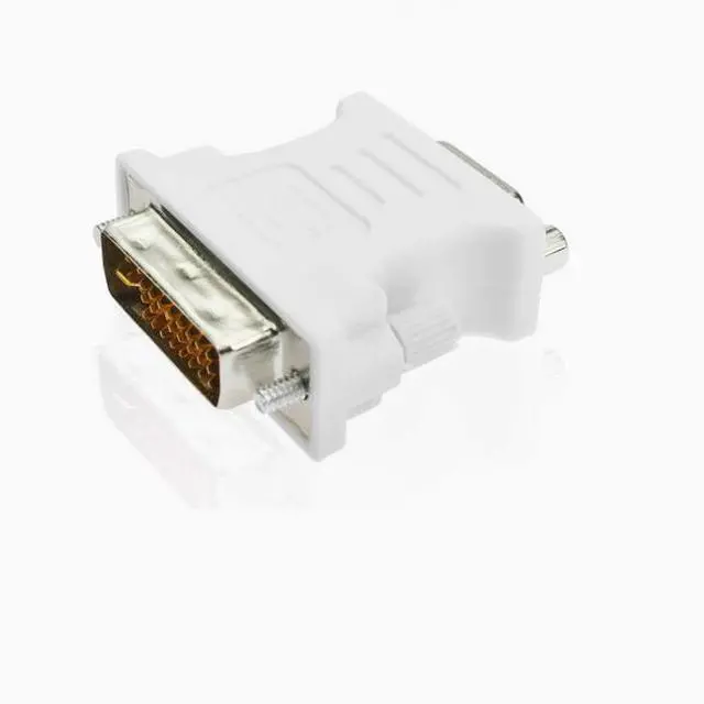 Alt view image 4 of 4 - DVI 24+5 Rotating VGA female DVI to VGA head monitor adapter