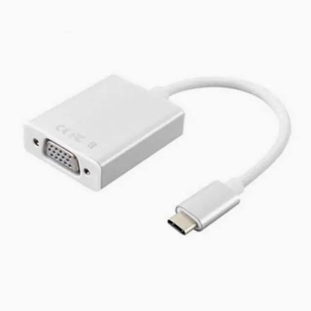 Alt view image 2 of 3 - USB 3.1 TYPE-C to VGA cable Macbook Air 3.1 to VGA HD cable