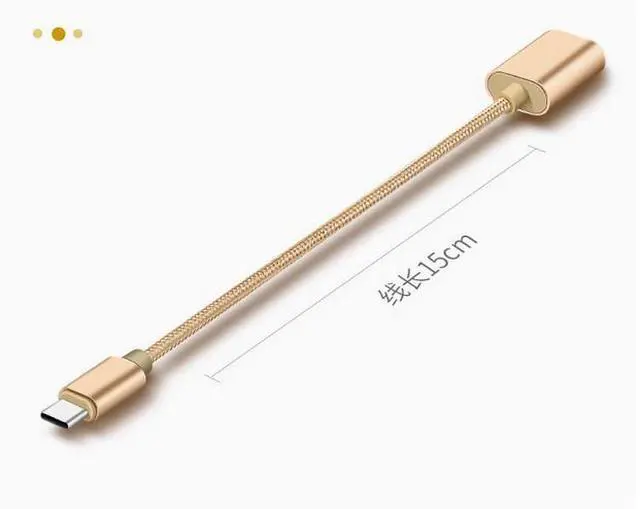 Alt view image 2 of 6 - type-c OTG adapter TYPE-C to USB 2.0 female data cable adapter 0.15 m