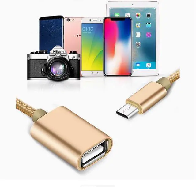 Alt view image 3 of 6 - type-c OTG adapter TYPE-C to USB 2.0 female data cable adapter 0.15 m