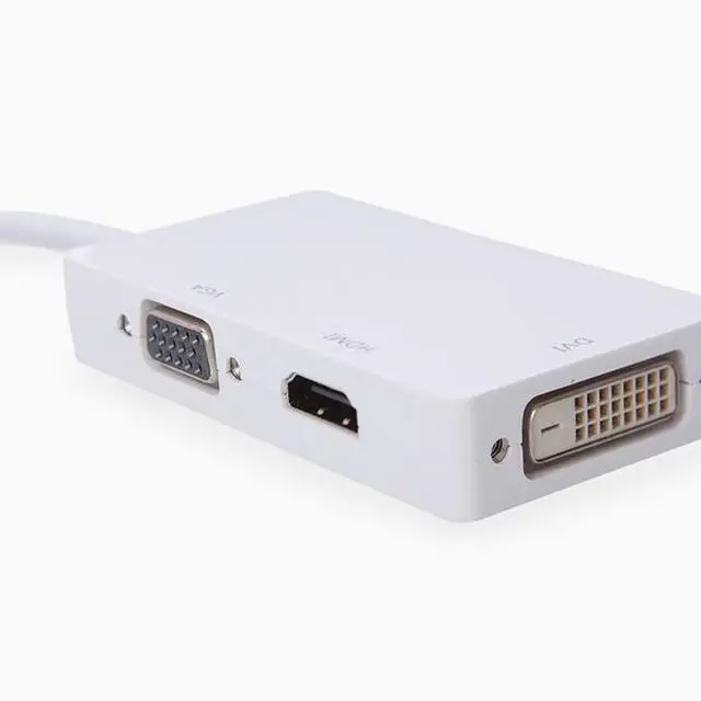 Alt view image 5 of 5 - DP to hdmi dvi vga 3-in-1 conversion cable HDMI/DVI/VGA DP graphics card video converter