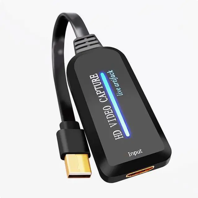 Alt view image 4 of 4 - 4K HD HDMI to USB video capture card USB2.0 computer game live recording line is 0.2 meters long
