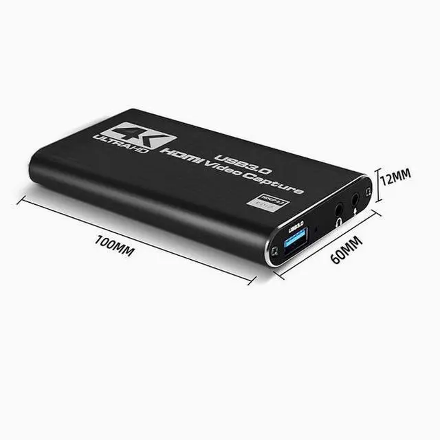 Alt view image 3 of 4 - 4K loop out 1080P capture card HDMI video game capture live camera obs recording capture card