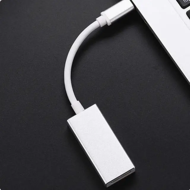 Alt view image 3 of 4 - type-C TO DP female conversion cable USB3.1TO large DP TYPE-C display notebook HD data cable