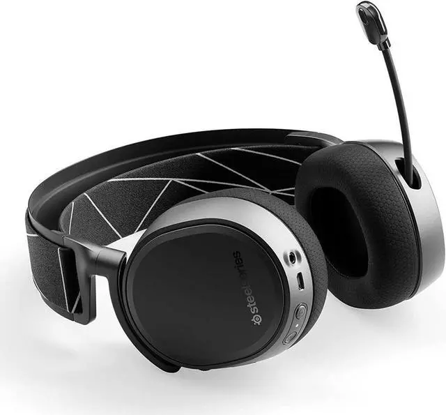 Alt view image 5 of 6 - Arctis 9 Dual Wireless Gaming Headset  Lossless 2.4 GHz Wireless + Bluetooth  20+ Hour Battery Life  for PC, PS5, PS4, Bluetooth