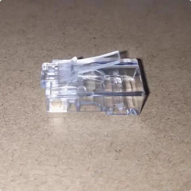 Alt view image 2 of 3 - 8-core RJ45 connector Network engineering RJ45 connector Network cable 8p8c RJ45 connector Clear RJ45 connector  1000 PCS