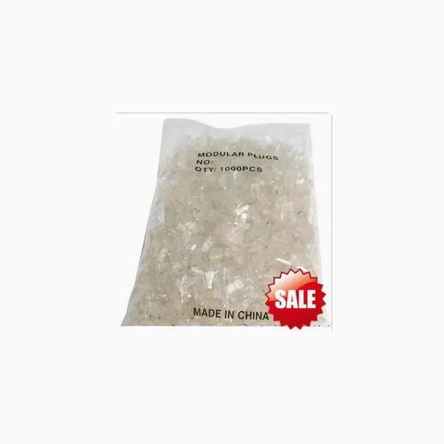 Alt view image 3 of 3 - 8-core RJ45 connector Network engineering RJ45 connector Network cable 8p8c RJ45 connector Clear RJ45 connector  1000 PCS