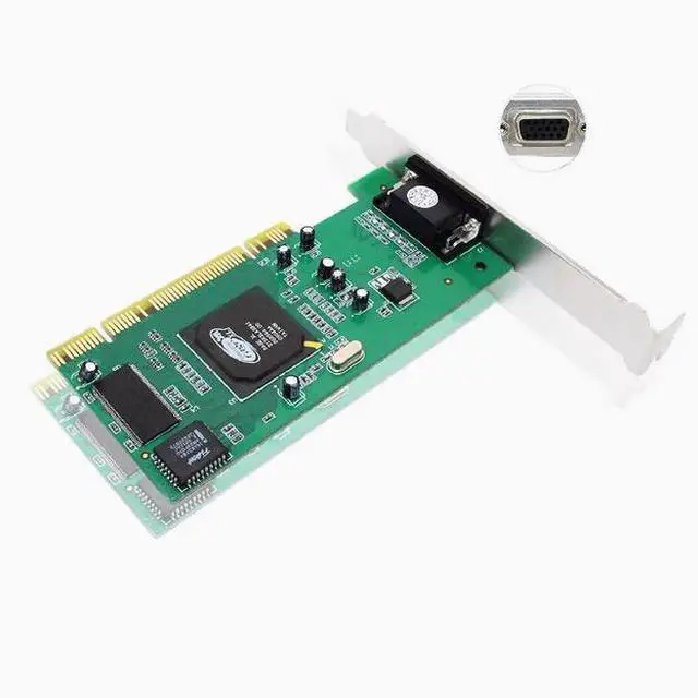 Alt view image 3 of 5 - Desktop PC PCI built-in graphics card ATI Rage XL 8MB trailer card VGA card
