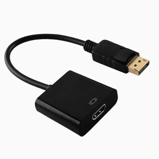 Alt view image 2 of 4 - Displayport to hdmi large DP to HDMI converter DP to HDMI parent computer connected to TV cable