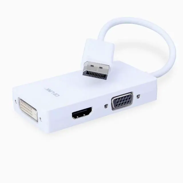 Main image of DP to hdmi dvi vga 3-in-1 conversion cable HDMI DVI VGA DP graphics card video converter