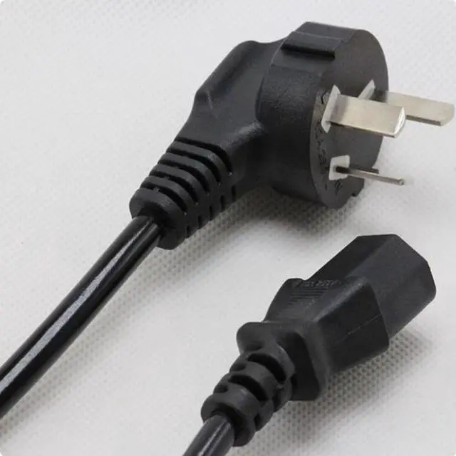 Alt view image 2 of 5 - High quality copper core triangle plug computer host monitor adapter power cord