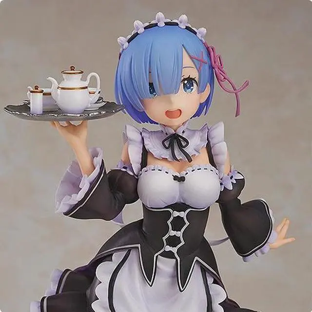 Alt view image 3 of 4 - Animation RE: 0 Rem maid outfit modeling PVC Action Figure 23cm