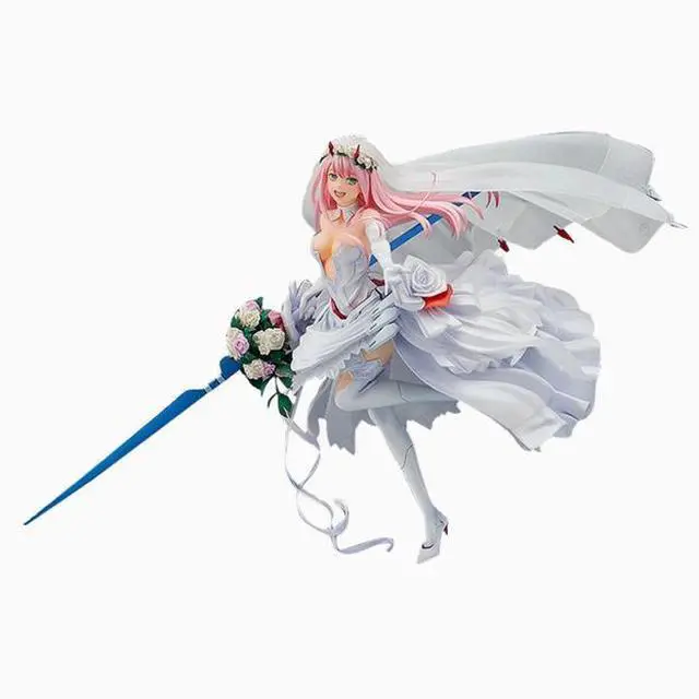 Main image of Anime Darling in the franxxk zero two 02 Wedding dress 1/7 Action Figure 27cm