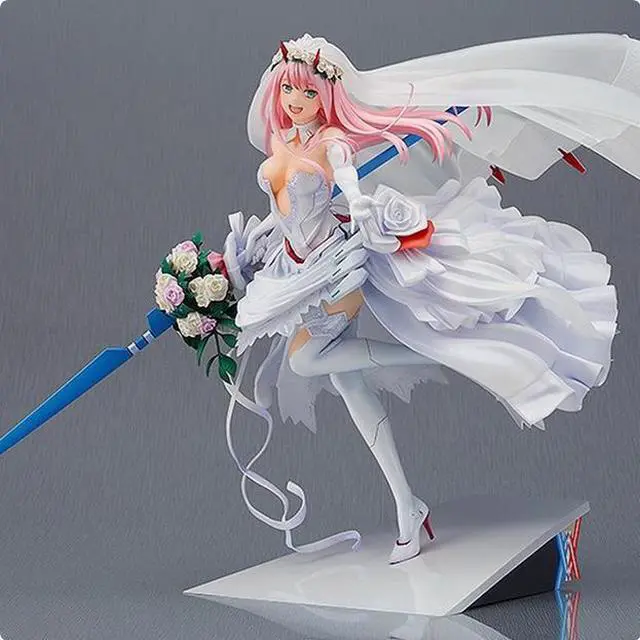 Alt view image 2 of 5 - Anime Darling in the franxxk zero two 02 Wedding dress 1/7 Action Figure 27cm