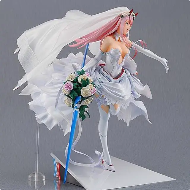 Alt view image 5 of 5 - Anime Darling in the franxxk zero two 02 Wedding dress 1/7 Action Figure 27cm