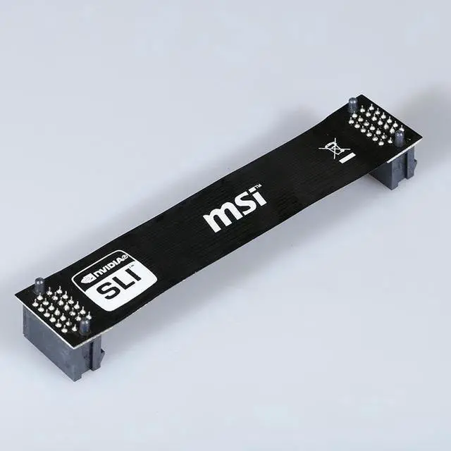 Main image of 10cm Flexible SLI Bridge GPU Cable VGA Card SLI Flexible Bridge Cable Interconnect Connector for nVidia GPUs Graphic Cards